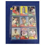 1963 Topps Baseball Sheet