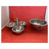Threshold Silver Toned Nut Tray & Bowl