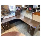 L-Shaped Desk 83"L x 72"L x 24"D x 29"H - AS IS