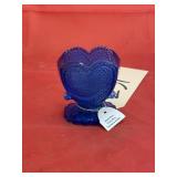 Boyd Glass Frosty Blue Toothpick Holder