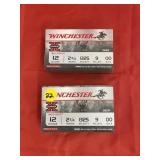 2 Boxes - Winchester Super X Buckshot 12 Ga