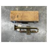 Trumpet - no mouthpiece - in case