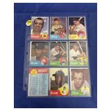 1963 Topps Baseball Sheet