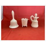 Hobnail Milk Glass Cruet - Toothpick Holder