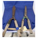 2 Pr - Vintage Wood Handled Shears