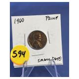 1960 Proof Small Date Penny