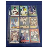 Rookie Baseball Sheet of Cards