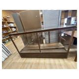 Antique Show Case w/2 Wood Shelves