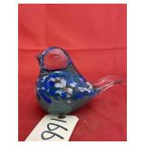Blown Art Glass Bird Paperweight