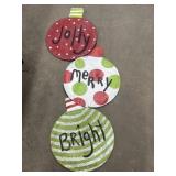 Holiday Painted Metal Screen