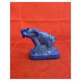 Boyd Glass Pocono Blue Slag Glass Elephant