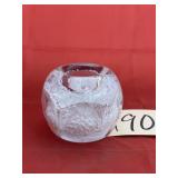 Blown Glass Art Candle  Holder