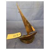 Wooden Sail Boat - Sculpture