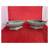 Pair Roseville Planters - Small Chip