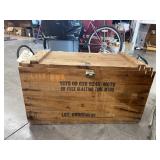Unique Large Wooden Box w/Hinged Top