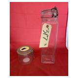 Glass Spaghetti Noodle Canister w/Canister