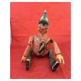 Wooden Clown Coin Bank
