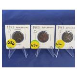 1943-P-D-S War Nickels