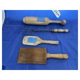 Vintage Wood Kitchen Utensils