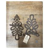 2 - Cast Iron Wall Sconces