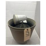 Plastic Planters - Galvanized Pen Holder