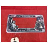 250th Anniv USA Metal License Plate Cover