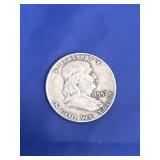 1957-D Benjamin Half Dollar 90% Silver