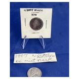 1906 Liberty Nickel & 1947 Jefferson Nickel