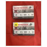 2 Boxes - Winchester Super X Buckshot 12 Ga