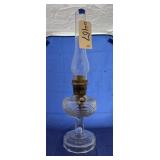 Aladdin Clear Glass Oil Lamp w/Chimney