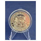 Historic Colorado .999 Purse Silver Round