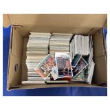 Box of Football & Baseball Cards