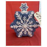St Nicholas Square Snowflake Cookie Jar