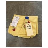 2 Pcs - Yellow Table Cloth & 18" Runner