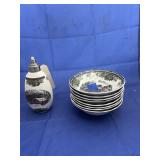 Friendly Village Bowls & Soap Dispenser
