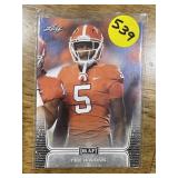 2019 Leaf Draft Football Tee Higgins Rookie RC Min