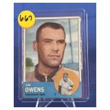 1963 Topp Baseball Jim Owens