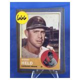 1963 Topps Baseball Woody Held