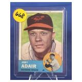 1963 Topps Baseball Jerry Adair