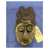 Wood African Mask Dï¿½cor