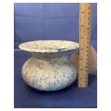 Vintage Glass Stoneware Spittoon