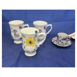 3 - Royal Victoria Mugs - Porcelain Teacup
