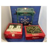 Dillards Glass Angels - Lighted Stars - Snowflake