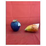2 Pcs - Glass Fruit Shaped Art
