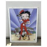 Betty Boop Metal Single Sided Sign 12'x16'