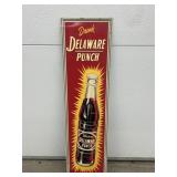 Delaware Punch Metal Single Sided Sign 29'x8'