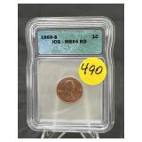 1969 S Penny ICG-MS64 RD