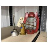 Oilers - Wooden Battery Op Lantern