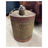 Vintage Metal 5-Gal Gas Can