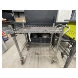 2-Tiered Wire Rolling Rack 18'L x 30'W x 31'H